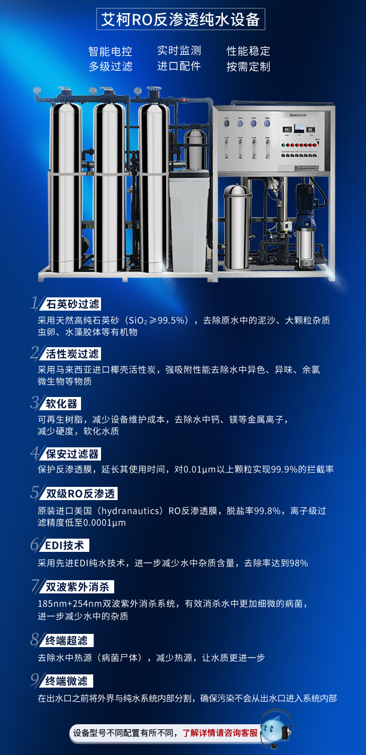 edi純水設備300L/H插圖5